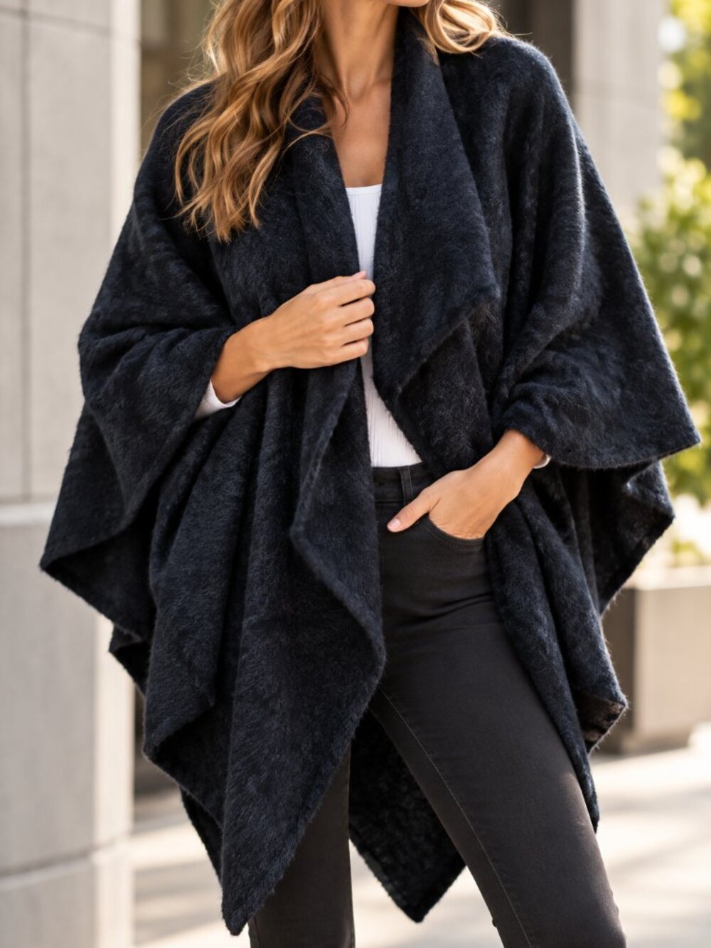 NWT Christian Siriano Convertible Cape Cardigan
